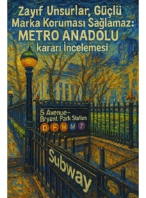 Zayıf Unsurlar, Güçlü Marka Koruması Sağlamaz: METRO ANADOLU Karar İncelemesi